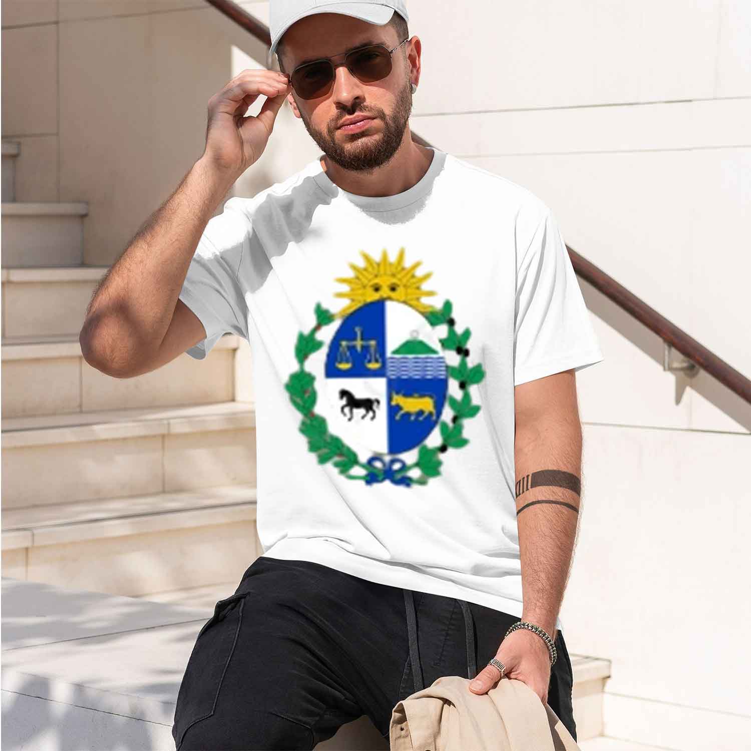 Coat of Arms of Uruguay Man Gr - Street Fashion China Models 评论和价格