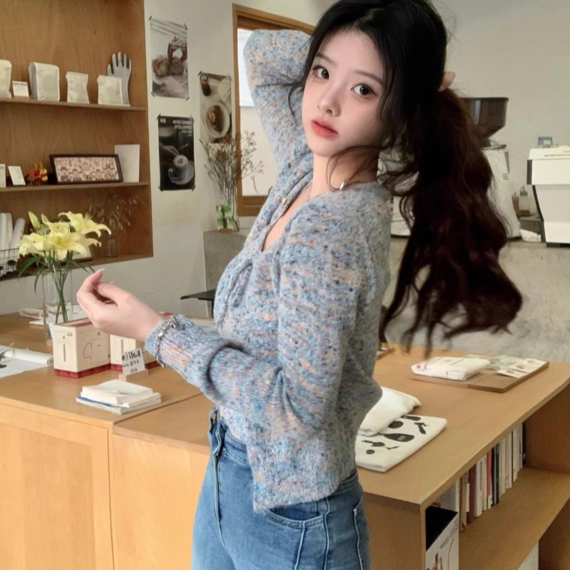 Knitted Sets Women Autumn Spic - Street Fashion Korean Girl 评论和价格