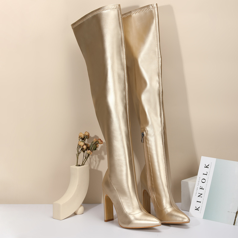 Slim Women Over The Knee High  - Street Fashion Ladies 评论和价格