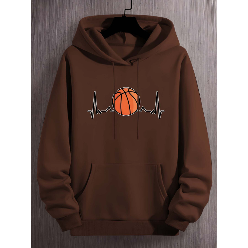 Cool Hoodie With Basketball Pr - Street Fashion Elements 评论和价格