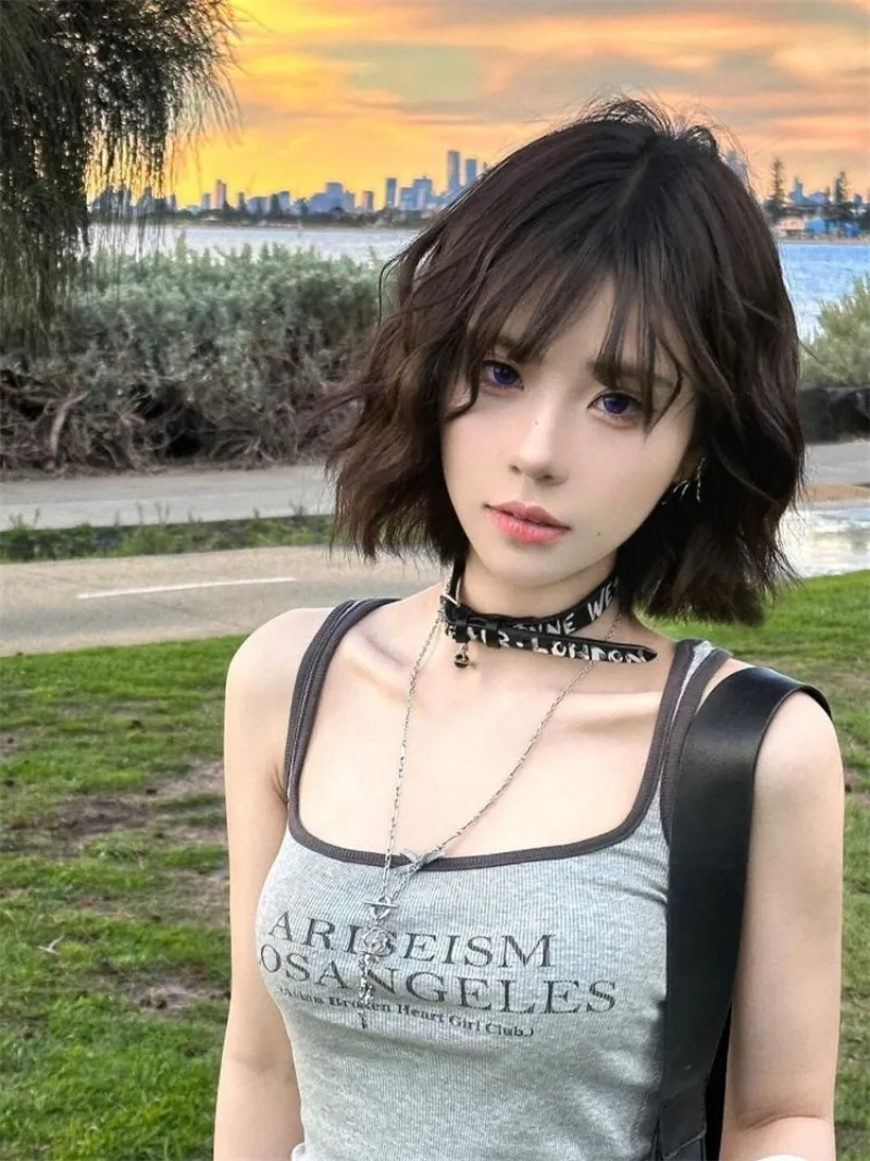 Fashion American Constrast Col - Street Fashion Korean Girl 评论和价格
