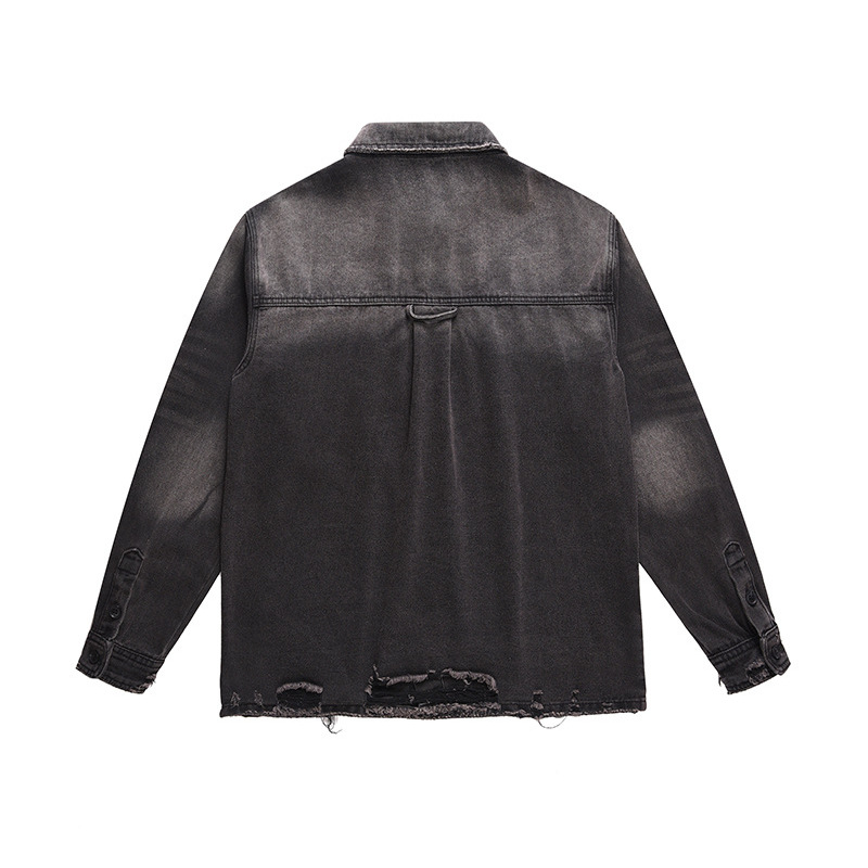 Men's High Street Ripped Jeans - Street Fashion Jacket 评论和价格