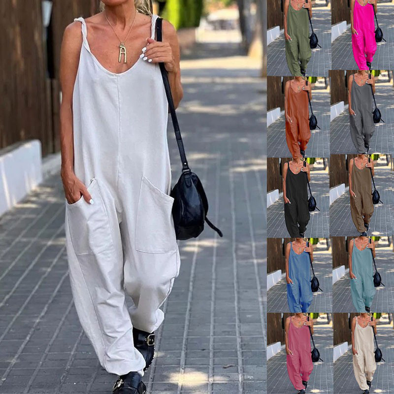 Jumpsuit Women's Solid Color L - Street Fashion England 评论和价格
