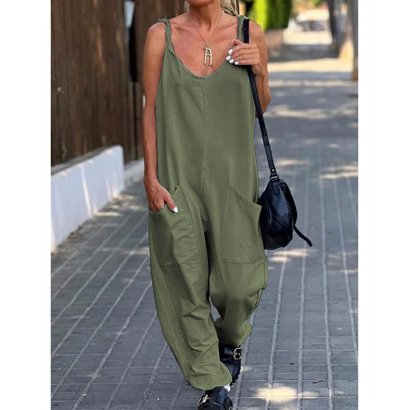 Jumpsuit Women's Solid Color L - Street Fashion England 评论和价格