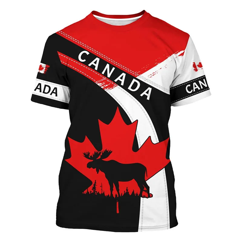 Fashion New Canada T-shirt Men - Street Fashion Canada 评论和价格