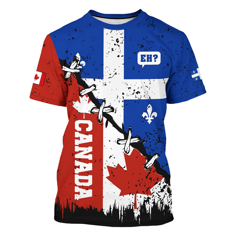 Fashion New Canada T-shirt Men - Street Fashion Canada 评论和价格
