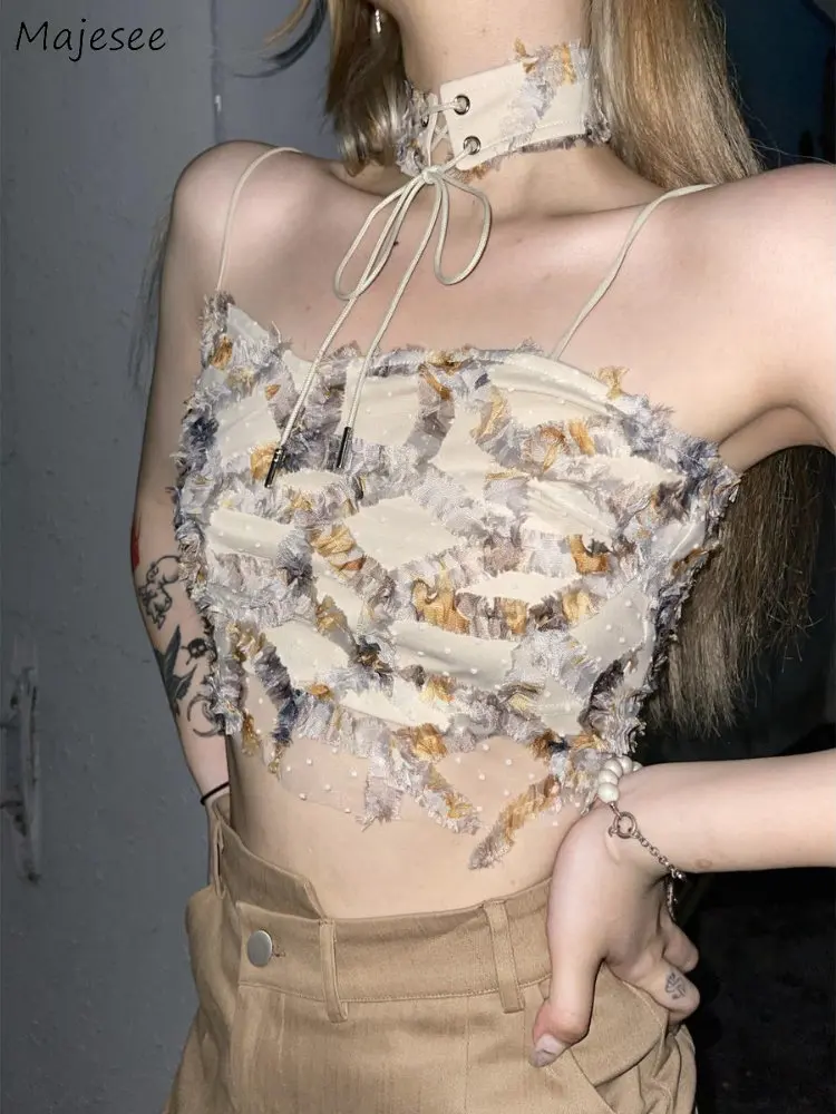 Camis Women Summer Print Crop  - Street Fashion Korean Girl 评论和价格