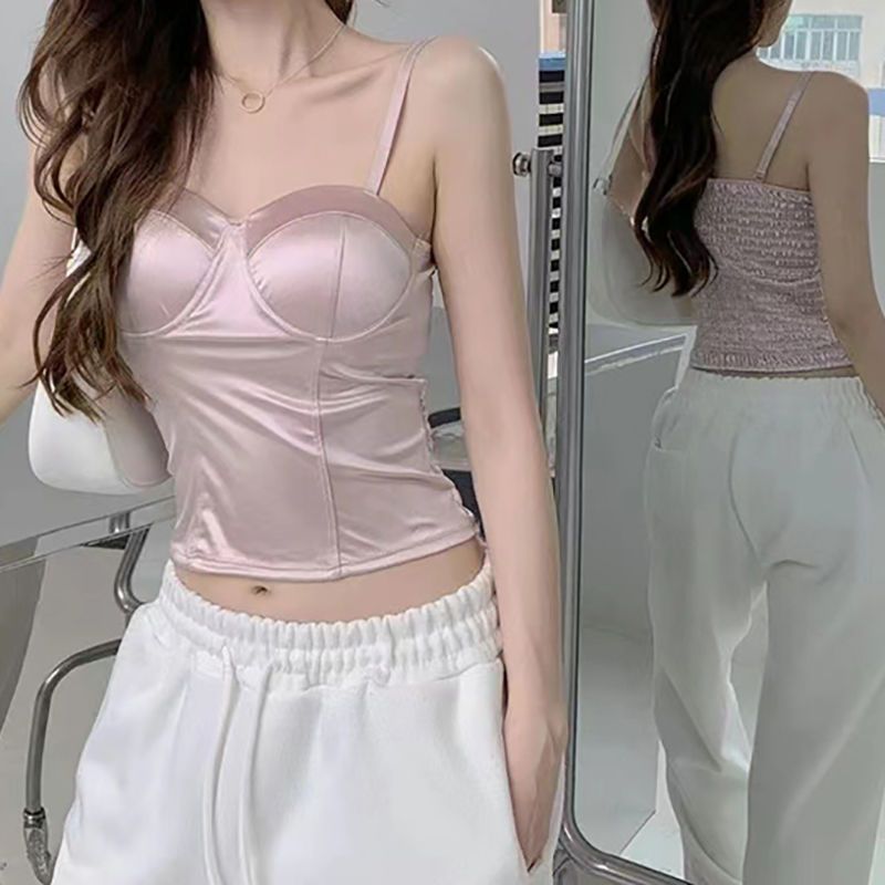 Camisole Women Summer Y2k Swee - Street Fashion Korean Girl 评论和价格