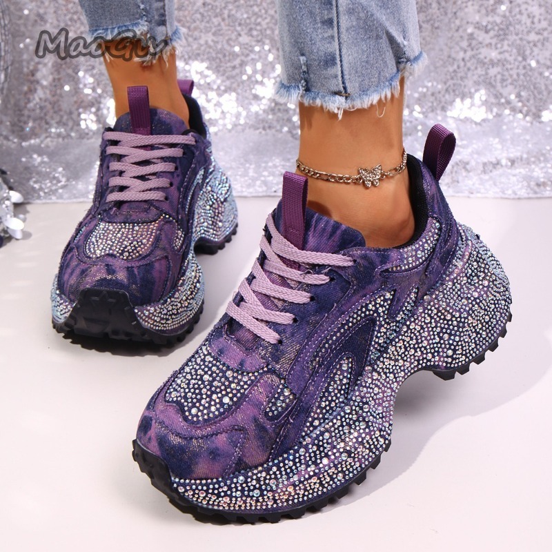 Fashion Rhinestone Women's Chu - Street Fashion Ladies 评论和价格
