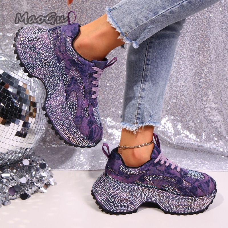 Fashion Rhinestone Women's Chu - Street Fashion Ladies 评论和价格