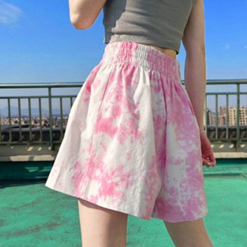 Tie Dye Shorts for Women Summe - Street Fashion Korean Girl 评论和价格