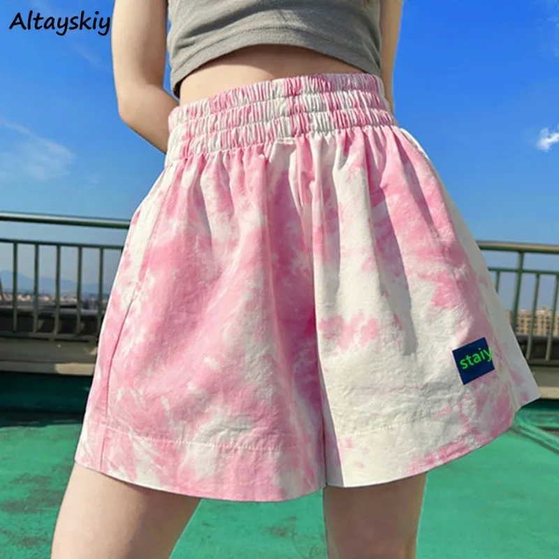 Tie Dye Shorts for Women Summe - Street Fashion Korean Girl 评论和价格