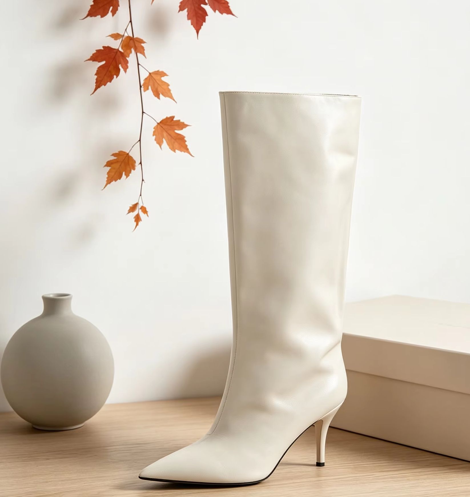 Slouch Wide Cuff Knee High Boo - Street Fashion Ladies 评论和价格