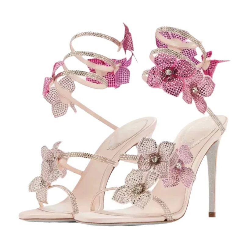 Eilyken Sexy CRYSTAL Flower Th - Street Fashion Ladies 评论和价格
