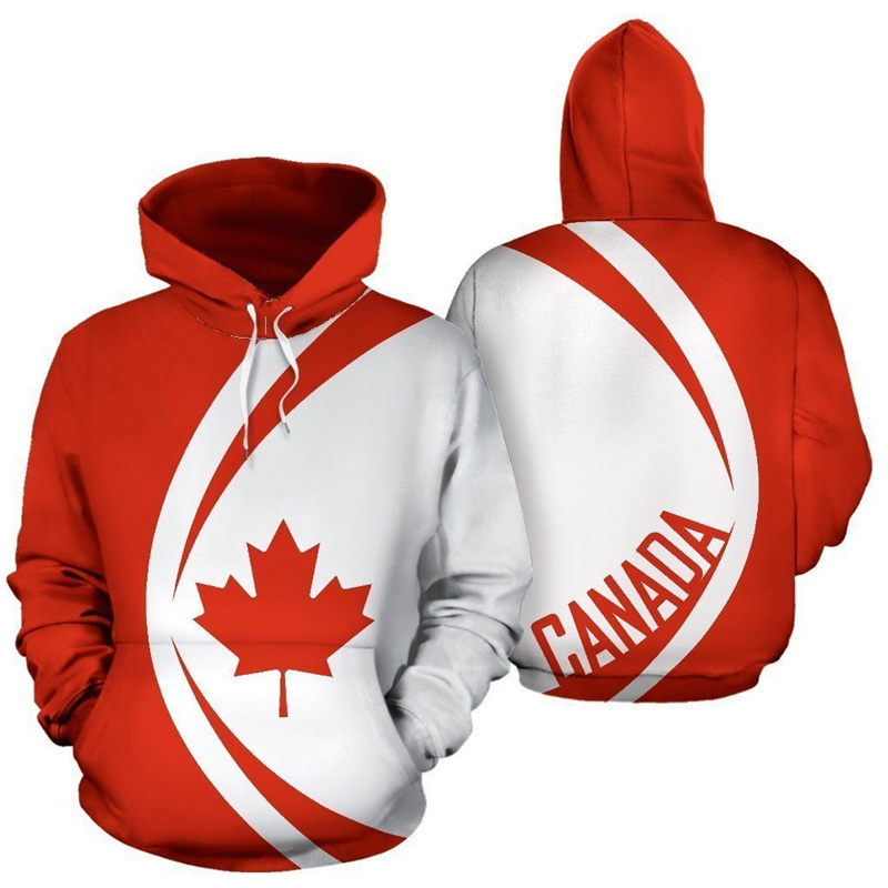 Canada Hoodie Maple Leaf 3d Pr - Street Fashion Canada 评论和价格
