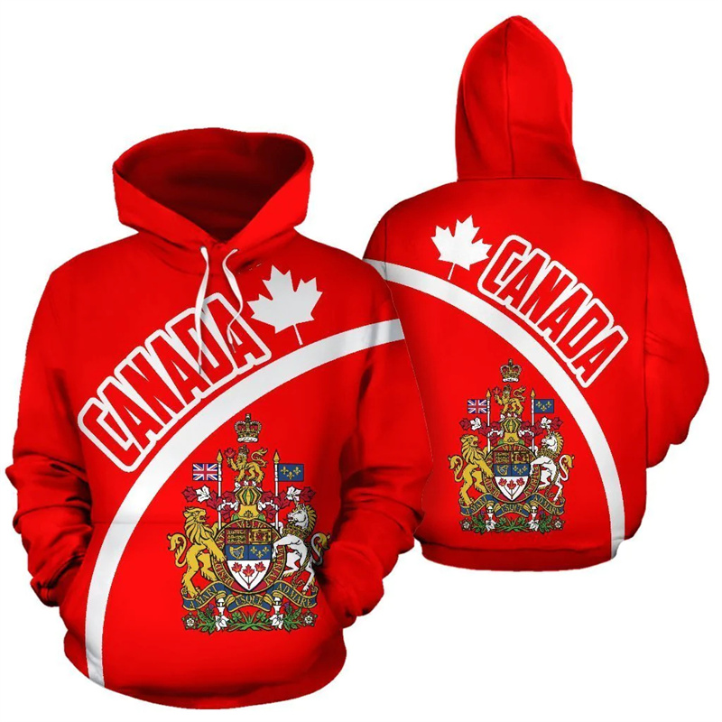 Canada Hoodie Maple Leaf 3d Pr - Street Fashion Canada 评论和价格