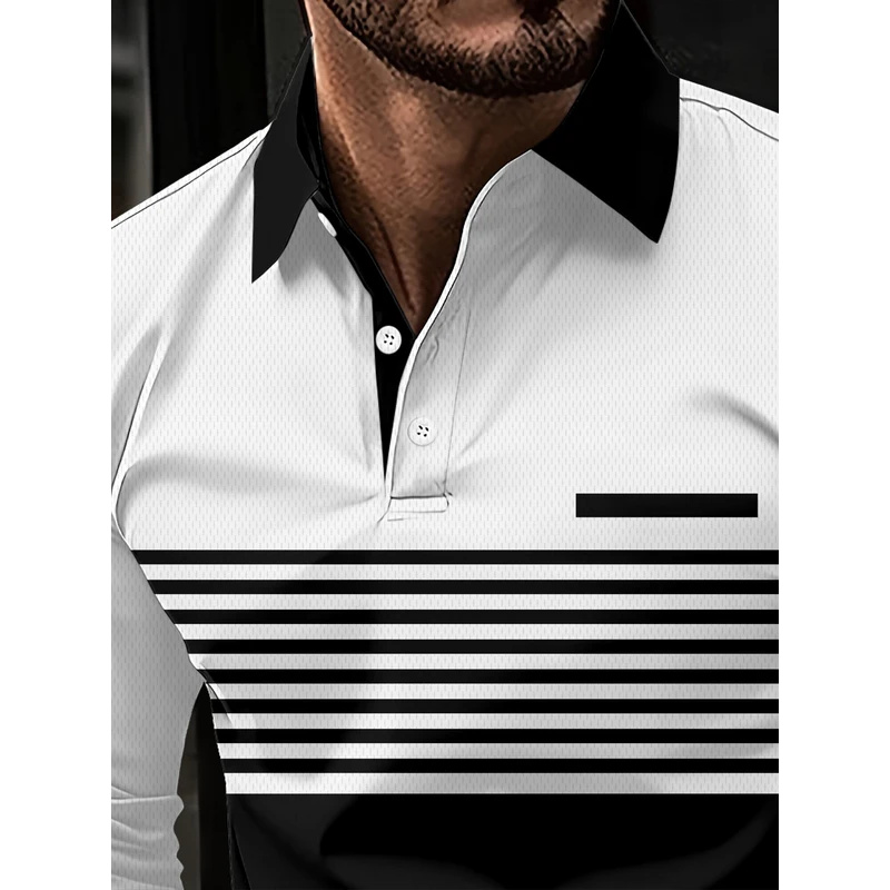 Striped pattern printed polo s - Street Fashion England 评论和价格