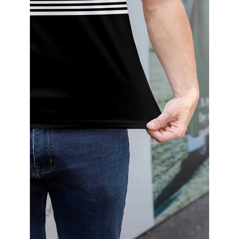 Striped pattern printed polo s - Street Fashion England 评论和价格