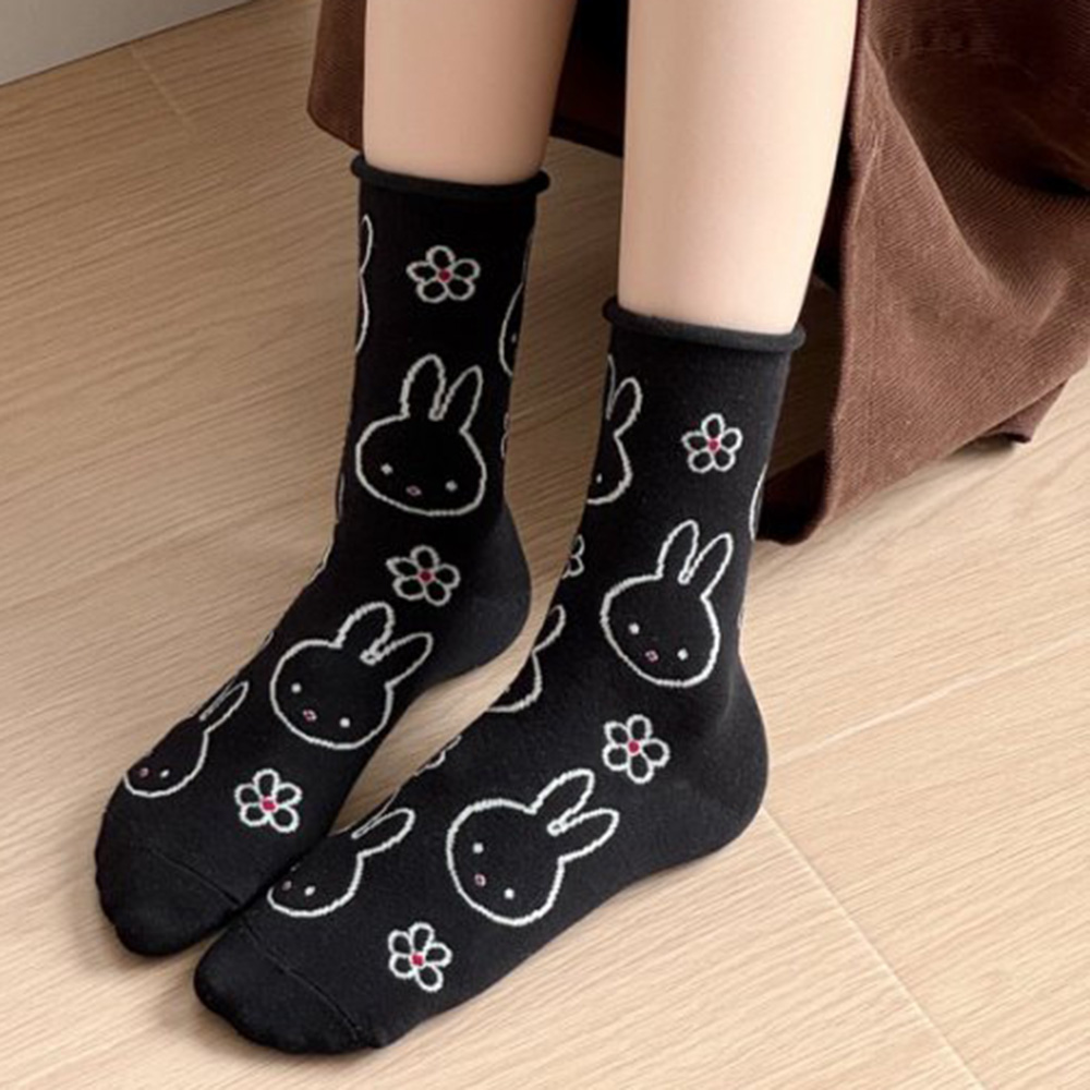 5 Pair Cute Funny Cartoon Rabb - Street Fashion Youtube 评论和价格