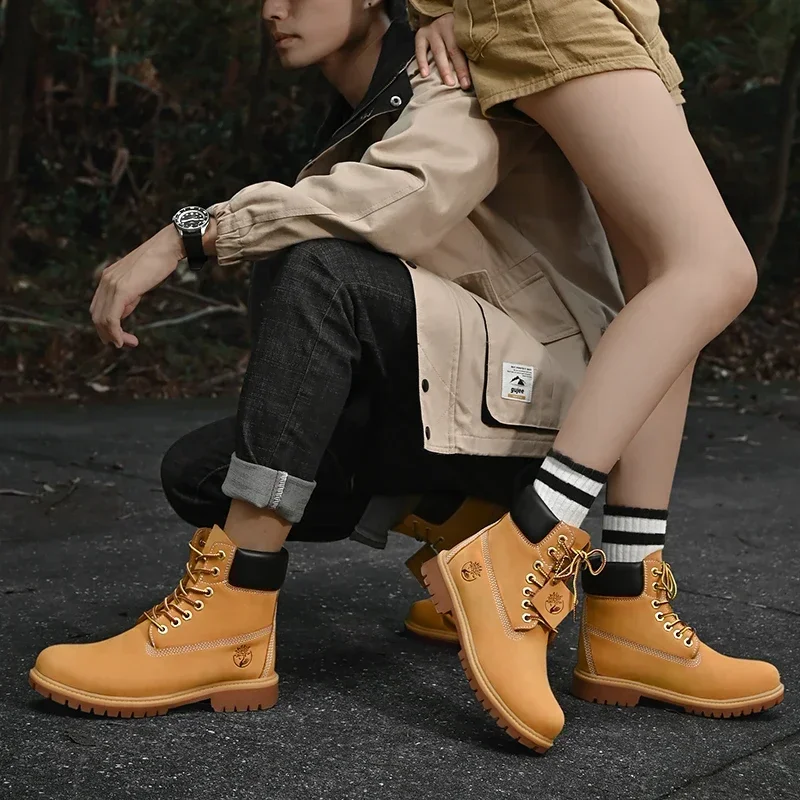 Boots Men High Top Boots High  - Street Fashion Ladies 评论和价格