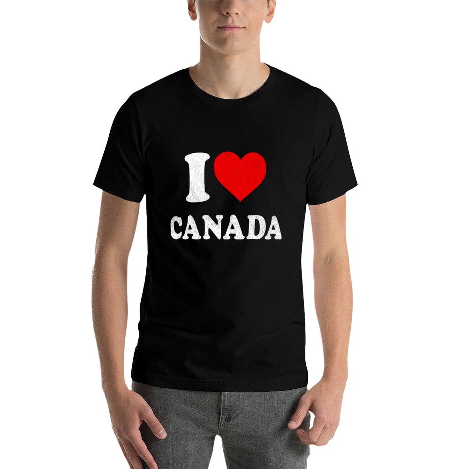 I Love Canada Tshirt Souvenir  - Street Fashion Canada 评论和价格